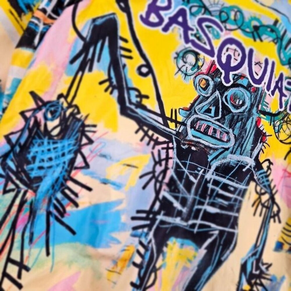 NWT Jean-Michel Basquiat X Members Only Jacket Anorak Windbreaker Mens Size L